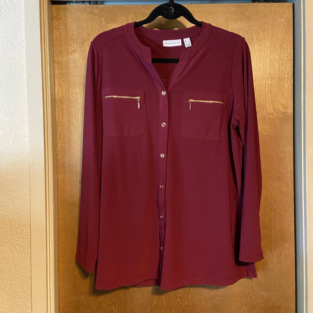 Susan Graver Liquid Knit Blouse